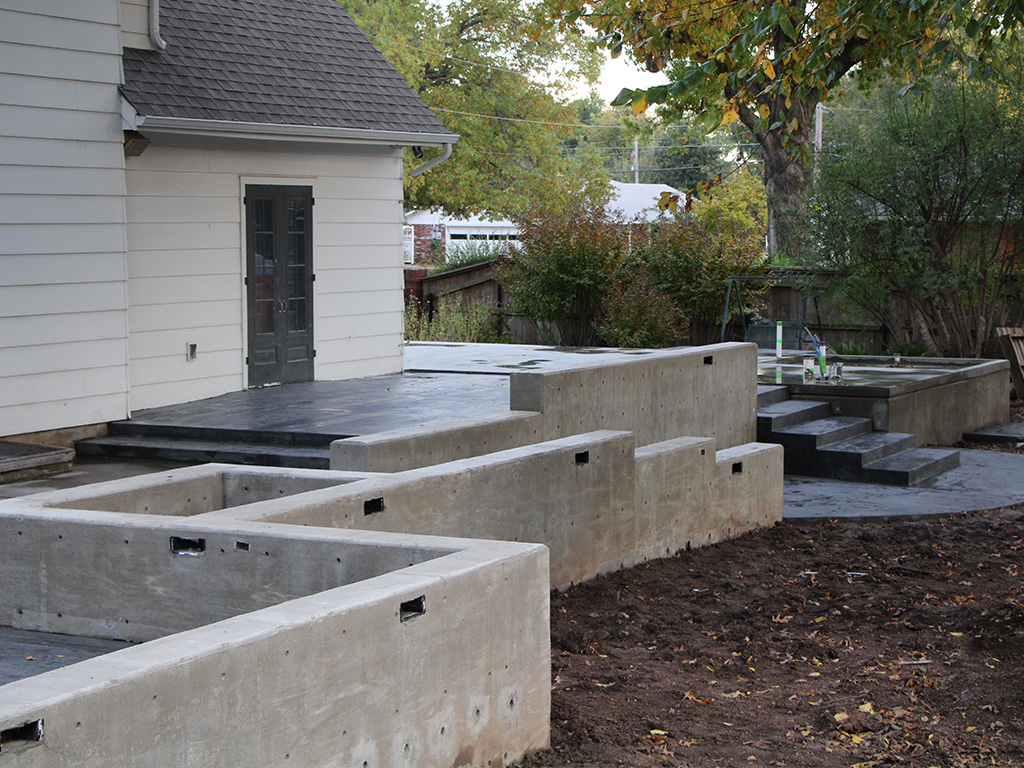 New back porch concrete design